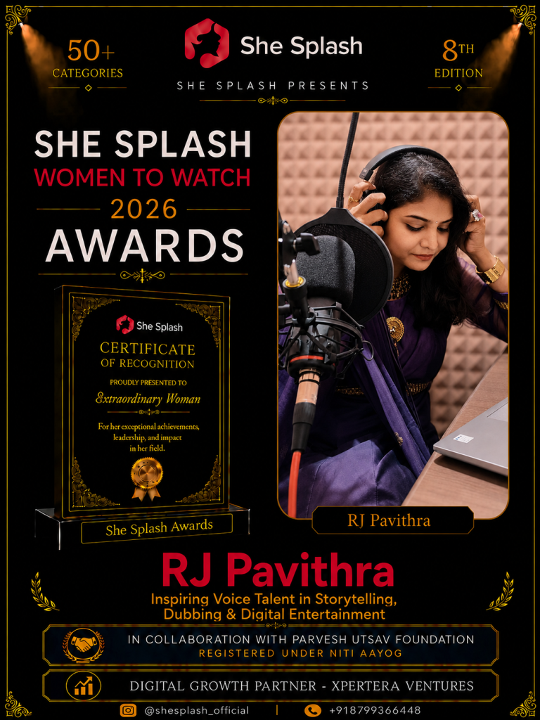 RJ Pavithra: Giving Voice to Stories Through Audiobooks, Dubbing and Digital Entertainment